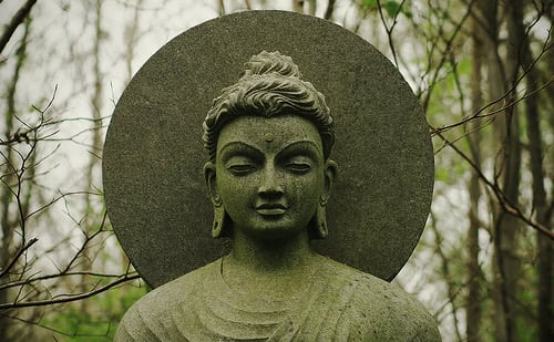 Radial Buddha statue